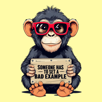 T-shirt homme « Il faut bien que quelqu'un donne le mauvais exemple »