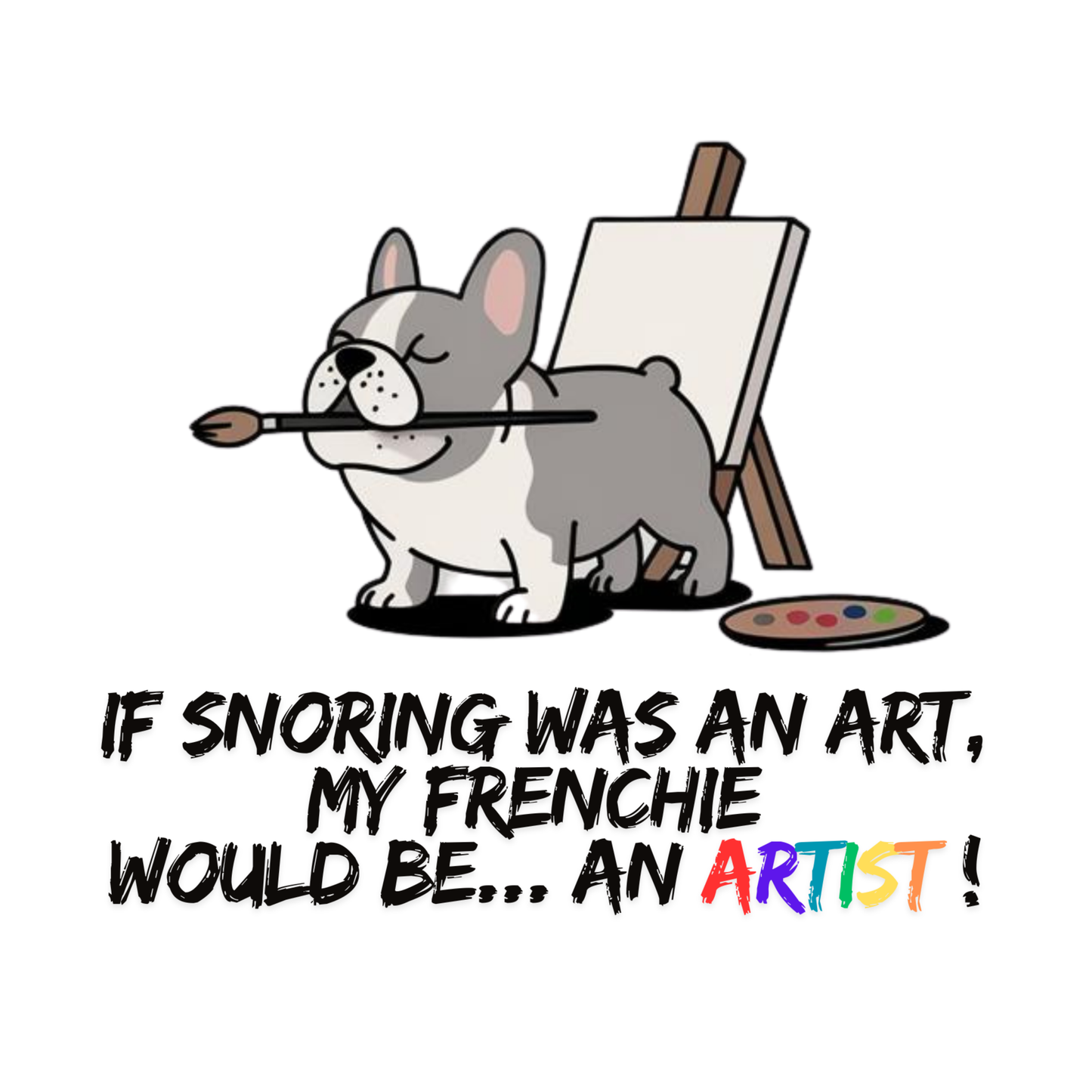 Snoring Frenchie Men's T-shirt