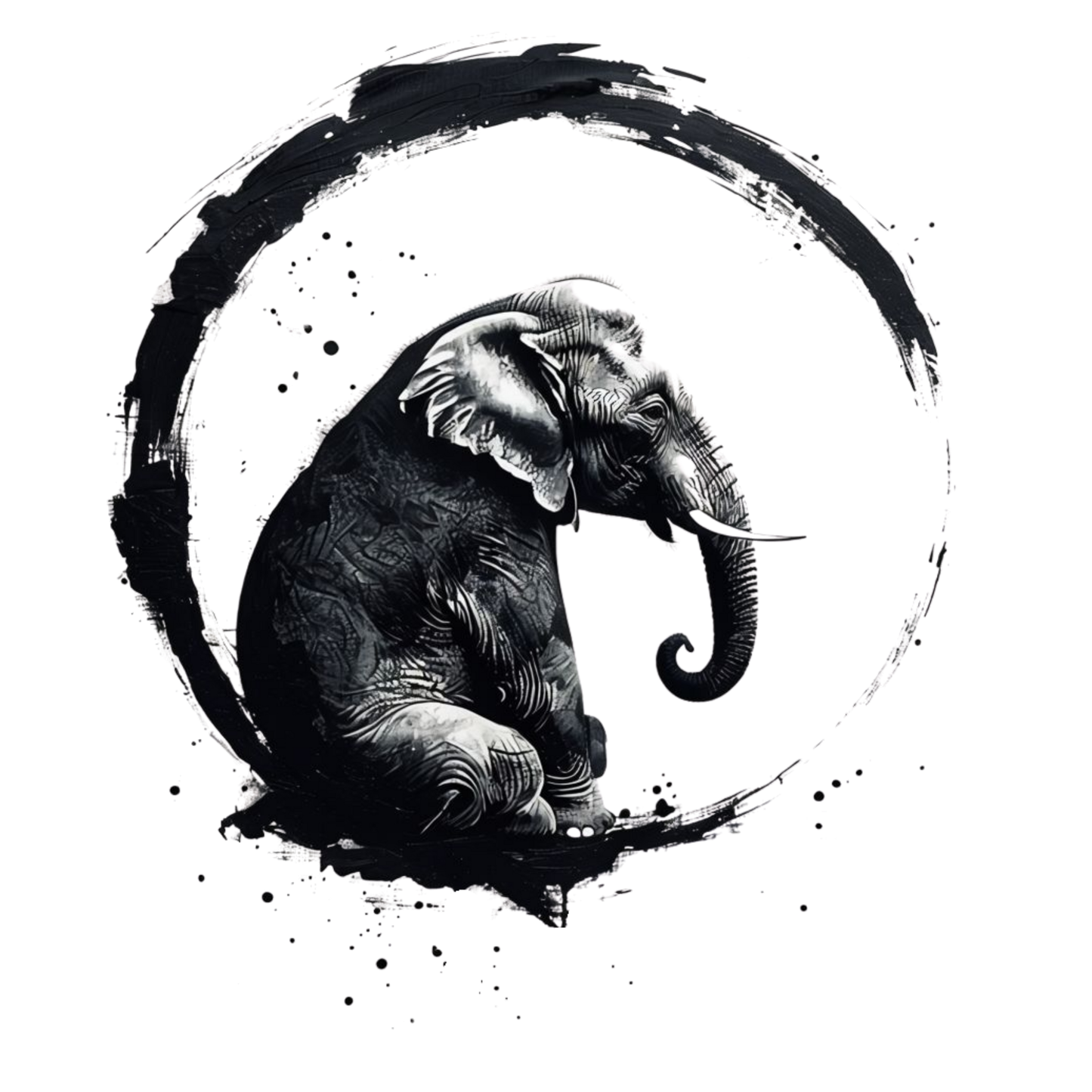 T-shirt homme Zen Elephant