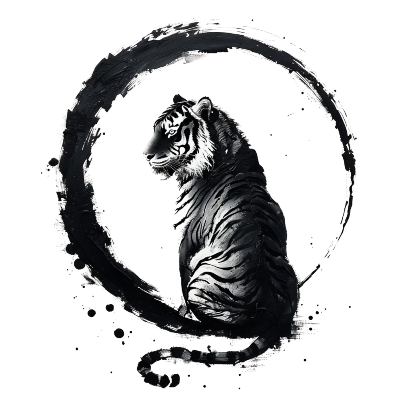 T-shirt homme Zen Tiger