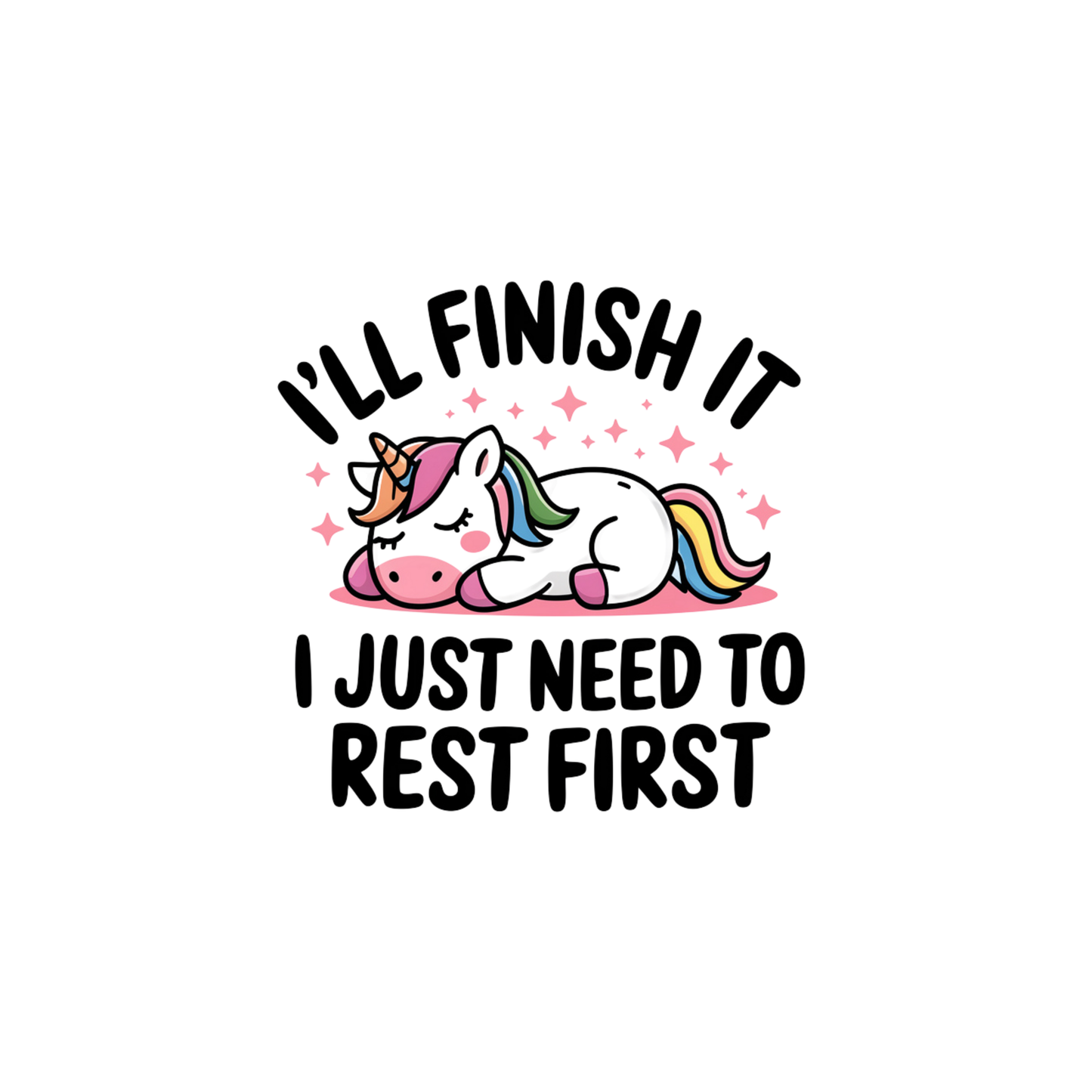 T-shirt homme « Je vais le finir, j'ai juste besoin de me reposer d'abord »