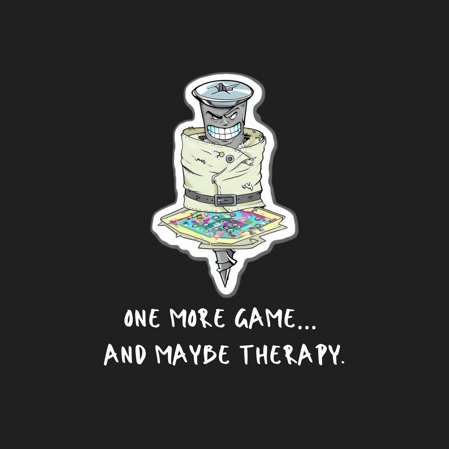 T-shirt homme « Un match de plus… et peut-être une thérapie »