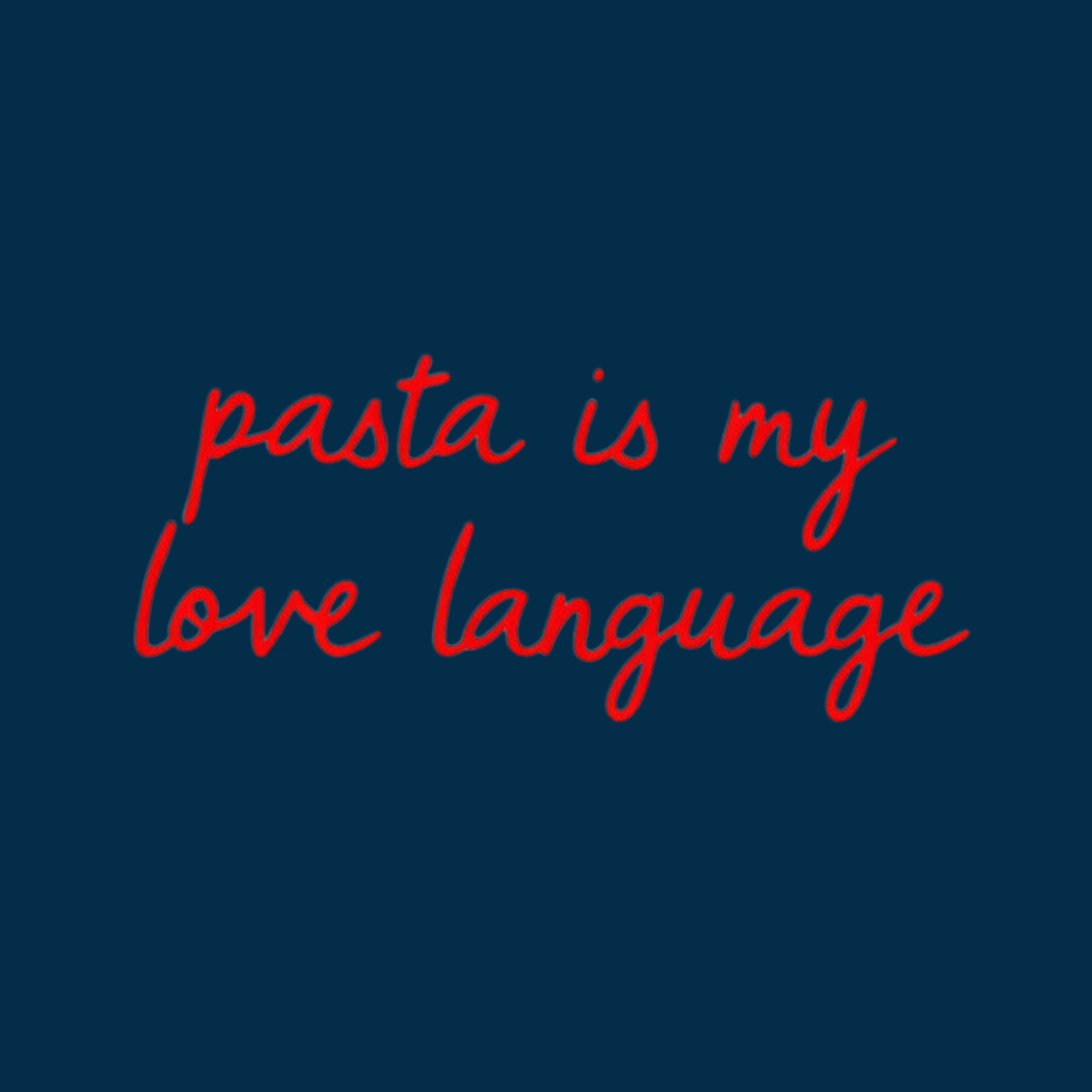 T-shirt femme « Les pâtes sont mon langage d'amour »