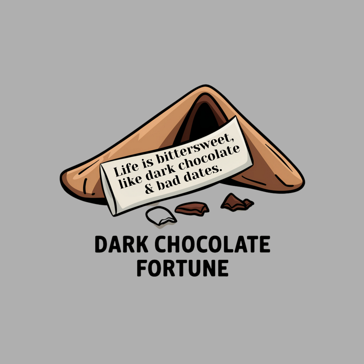 Life Is Bittersweet, Like Dark Chocolate & Bad Dates. Women's T-shirt